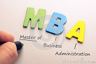MBA Stock Photo