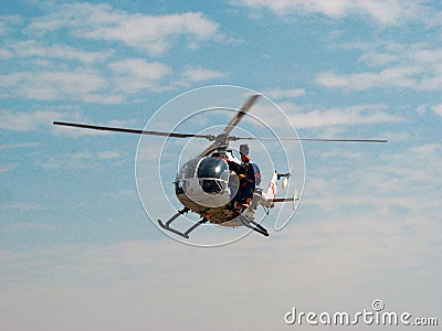 Mbb bo 105 helicopter Stock Photo