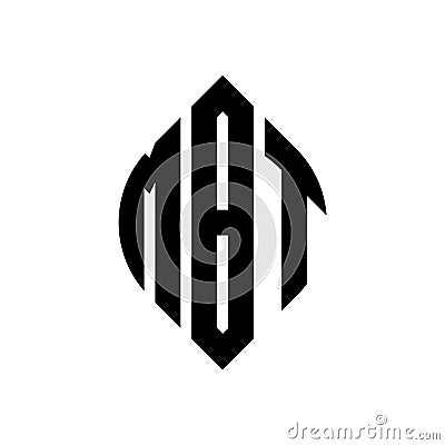 MBT circle letter logo design with circle and ellipse shape. MBT ellipse letters with typographic style. The three initials form a Vector Illustration
