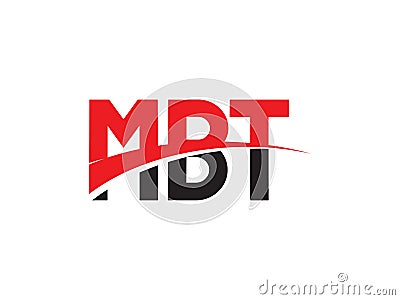 MBT Letter Initial Logo Design Vector Illustration