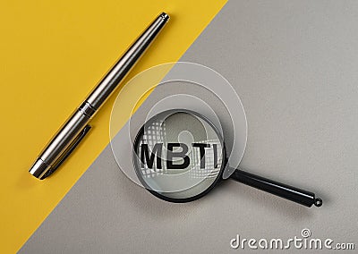 MBTI test of personality types. Psychology concept Stock Photo