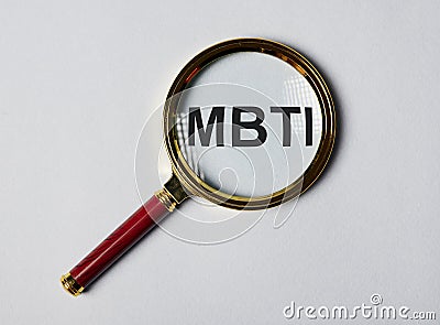 MBTI test of personality types. Psychology concept Stock Photo