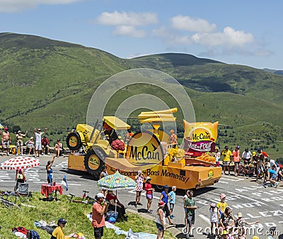 Mc Cain Vehicle - Tour de France 2014 Editorial Stock Photo