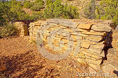 MC Canyon Pioneer Ruins in Arizona Stock Photo