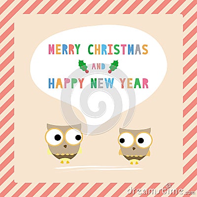 MC and HNY greeting card10 Vector Illustration