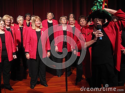 MC of the Sweet Adelines Editorial Stock Photo