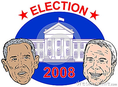 McCain and Obama Editorial Stock Photo