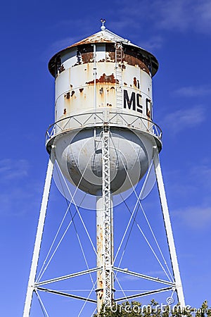 McClure Water Tower Editorial Stock Photo