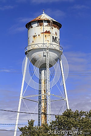 McClure Water Tower Editorial Stock Photo