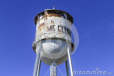 McClure Water Tower Editorial Stock Photo