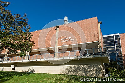 McCollum Science Hall at the University of Northern Iowa Editorial Stock Photo