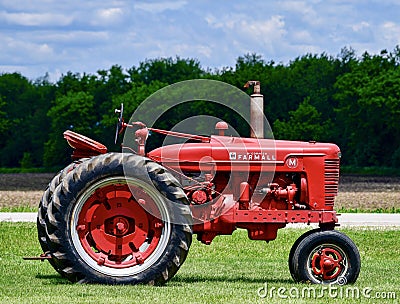A McCormick Farmall M Tractor Editorial Stock Photo
