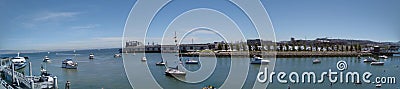 McCovey Cove fill with kayaks, boats, and people Editorial Stock Photo