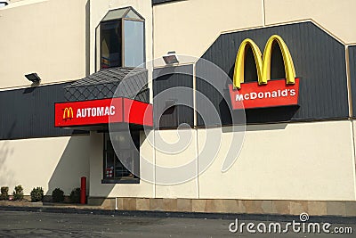 Mcdonald's Drive-Thru Editorial Stock Photo