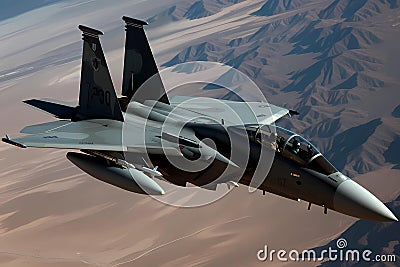 McDonnell Douglas F-15 Eagle - United States (Generative AI) Stock Photo