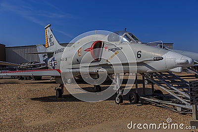 McDonnell Douglas Skyhawk A-4M Jet Aircraft Editorial Stock Photo