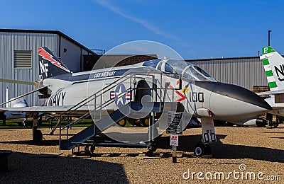 McDonnell Douglass F-4N Phantom II Fighter Jet Editorial Stock Photo