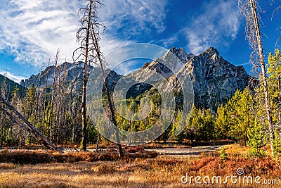 McGowan Mountain in the Sawtooths of Idaho Stock Photo