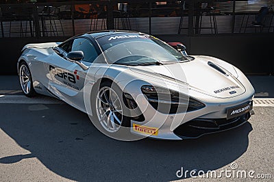 McLaren 720 S supercar from the Trophy Europe Editorial Stock Photo