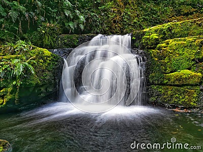 McLean falls in Catlins Coastal area of the South Island of New Zealand Stock Photo