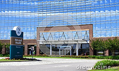 McLeod Health Seacoast Building, Loris, South Carolina Editorial Stock Photo