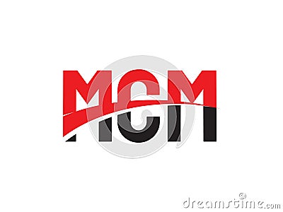 MCM Letter Initial Logo Design Vector Illustration | CartoonDealer.com ...