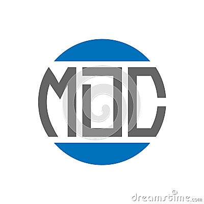 MDC letter logo design on white background. MDC creative initials circle logo concept. MDC letter design Vector Illustration