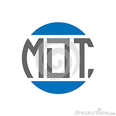 MDT letter logo design on white background. MDT creative initials circle logo concept. MDT letter design Vector Illustration