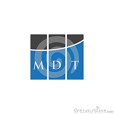 MDT letter logo design on WHITE background. MDT creative initials letter logo concept. MDT letter design Vector Illustration