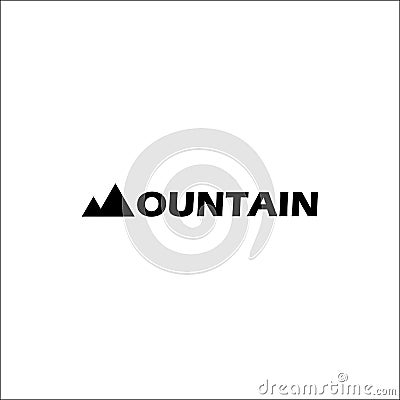 Mountain Design Logotype unique Template Vector Illustration