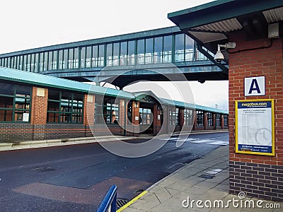 Meadowhall Interchange building exterior in morning Editorial Stock Photo
