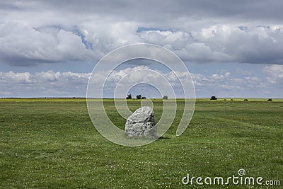 Meadows - Salisbury plain/the rock. Stock Photo