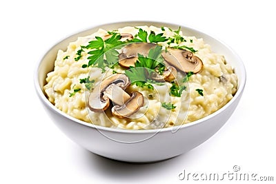 Meal dish parmesan cheese rice dinner parsley risotto healthy italian food Stock Photo