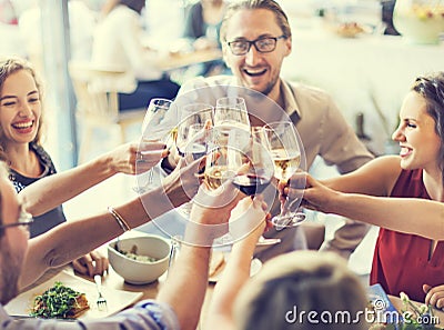 Meal Food Party Celebrate Cafe Restaurant Event Concept Stock Photo