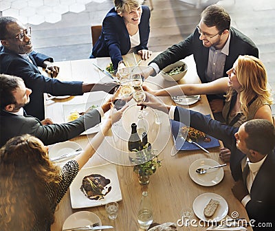 Meal Food Party Celebrate Cafe Restaurant Event Concept Stock Photo