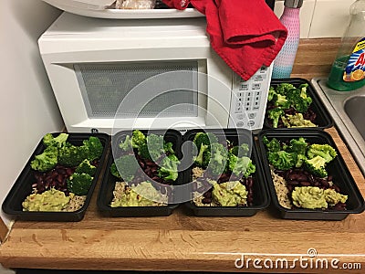 Meal Prepping on a Sunday Part 2 Editorial Stock Photo