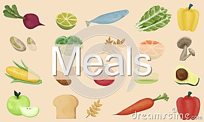 Meals Cuisine Culinary Dining Food Beverage Concept Stock Photo