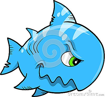 Mean shark Vector Illustration Vector Illustration