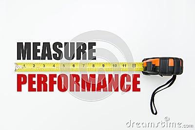 Measure performance Stock Photo