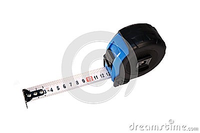 Measure Tape isolated. Stock Photo