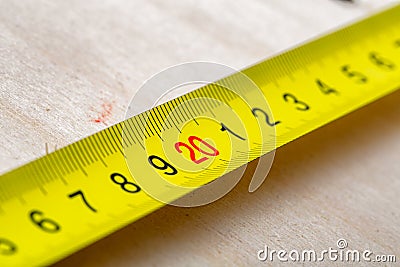 Measure tape Stock Photo