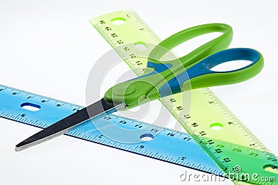 Measure twice, cut once Stock Photo