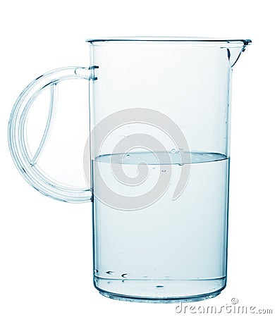 Measured transparent glass Stock Photo