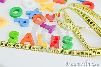 Measurement of sales concept Stock Photo