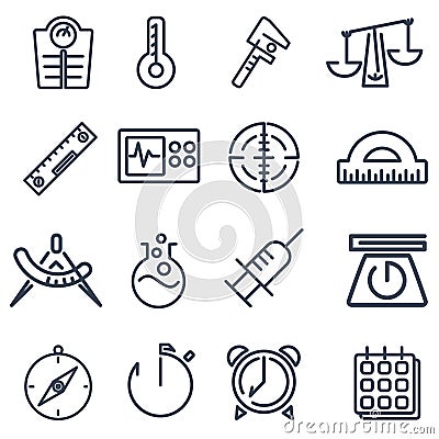 Measurement tools pack Stock Photo