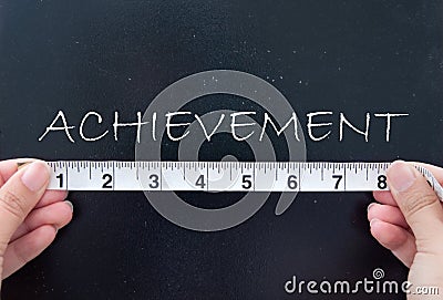 Measuring achievement Stock Photo