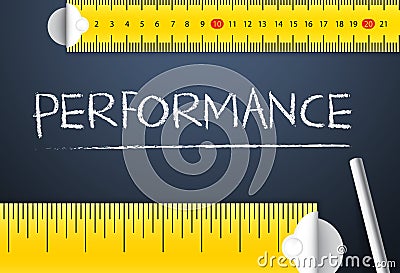 Measuring Business Performance Vector Illustration