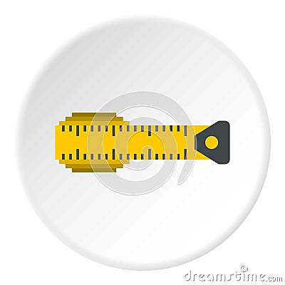 Measuring centimeter icon circle Vector Illustration