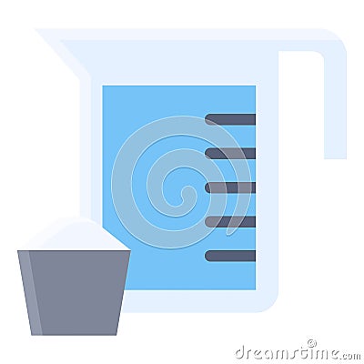 Measuring cup icon, Bakery and baking related vector Vector Illustration