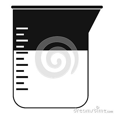Measuring cup icon, simple style Vector Illustration
